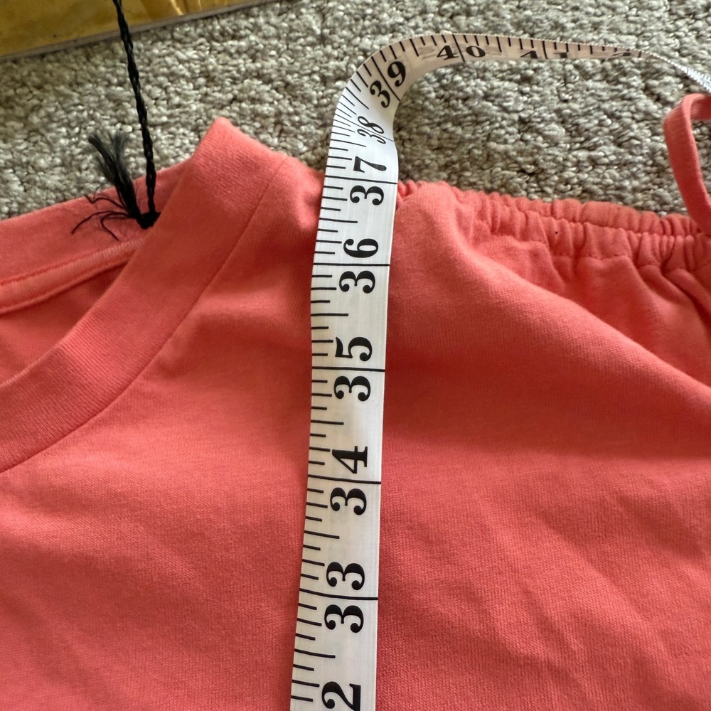 Isabel Marant Étoile Coral Tie Sleeve Mini Dress‎ Cotton Zarko Papaya Large - Picture 12 of 12